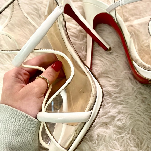 Christian Louboutin Aqua Ronda PVC Heels - Picture 7 of 11